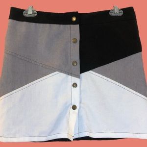 She and Sky Corduroy Mini Skirt